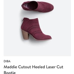 Cutout heeled booties